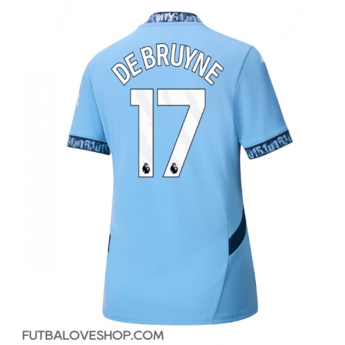 Dres Manchester City Kevin De Bruyne #17 Domáci pre Ženy 2024-25 Krátky Rukáv